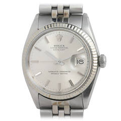 Rolex Stainless Steel Datejust Wristwatch Ref 1601 circa 1971