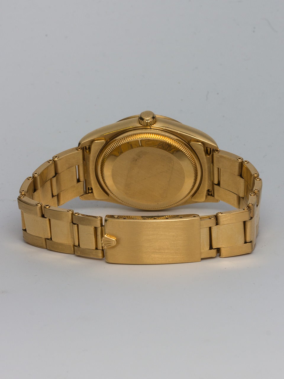 Men's Rolex Yellow Gold Oyster Perpetual Date Wristwatch circa 1995