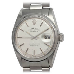 Rolex Stainless Steel Datejust Wristwatch Ref 1600 circa 1970