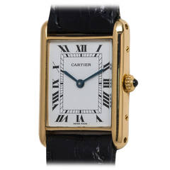 Cartier Yellow Gold Tank Louis Wristwatch circa 1990s