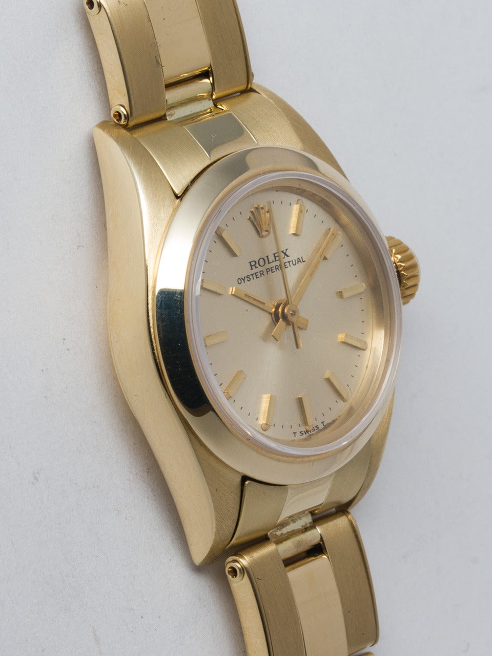Rolex Lady's Yellow Gold Oyster Perpetual circa 1986