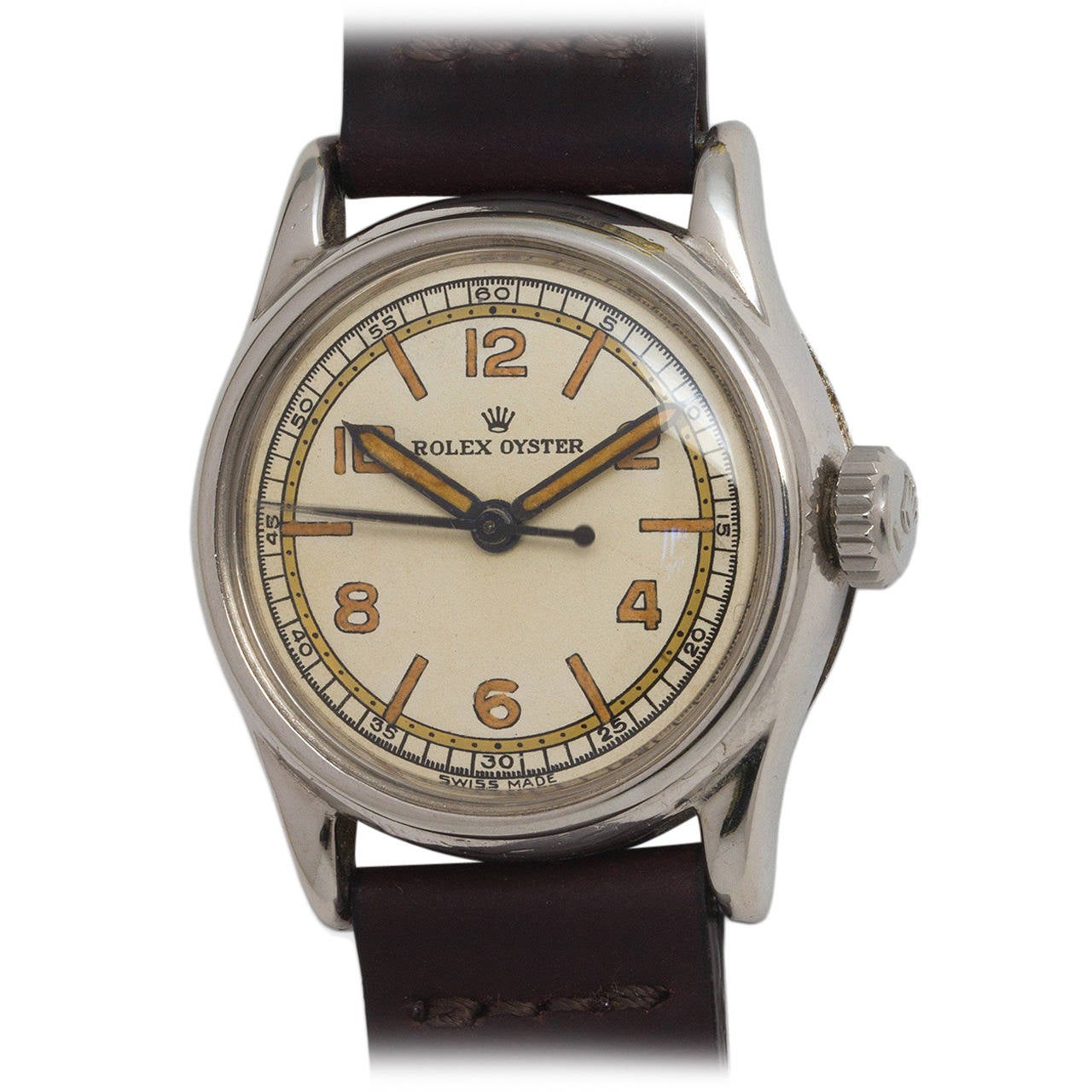 Rolex Stainless Steel Boy's Size Oyster Wristwatch circa 1942 at ...