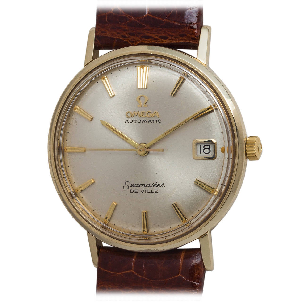 Omega Yellow Gold Seamaster Deville Automatic Wristwatch circa 1967 at ...