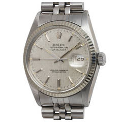Rolex Stainless Steel Datejust Wristwatch Ref 16014 circa 1978