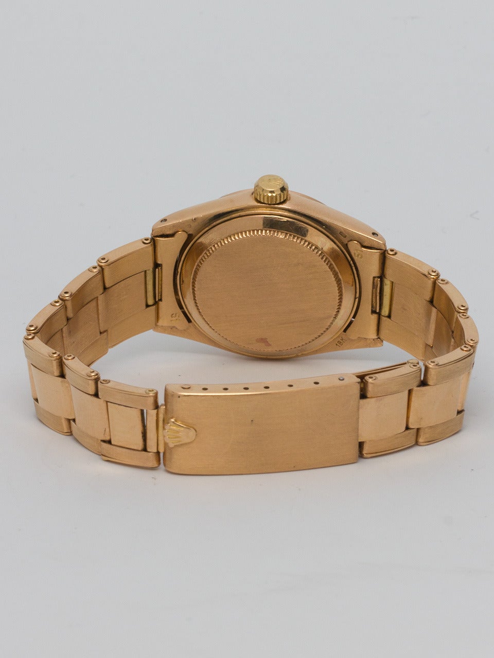 Rolex Rose Gold Midsize Datejust Wristwatch circa 1966 1