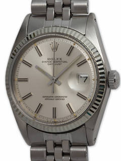 Rolex Stainless Steel Datejust Wristwatch circa 1972