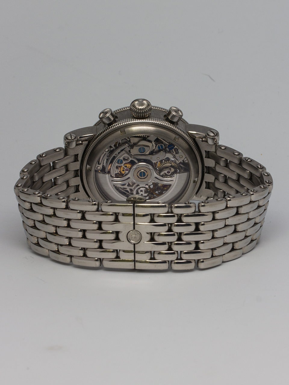 Chronoswiss Stainless Steel Opus Skeletonized Chronograph Wristwatch circa 2000 1