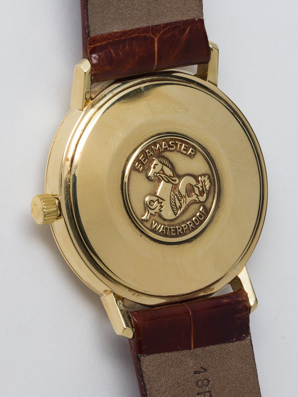 Men's Omega Yellow Gold Seamater DeVille Wristwatch circa 1967