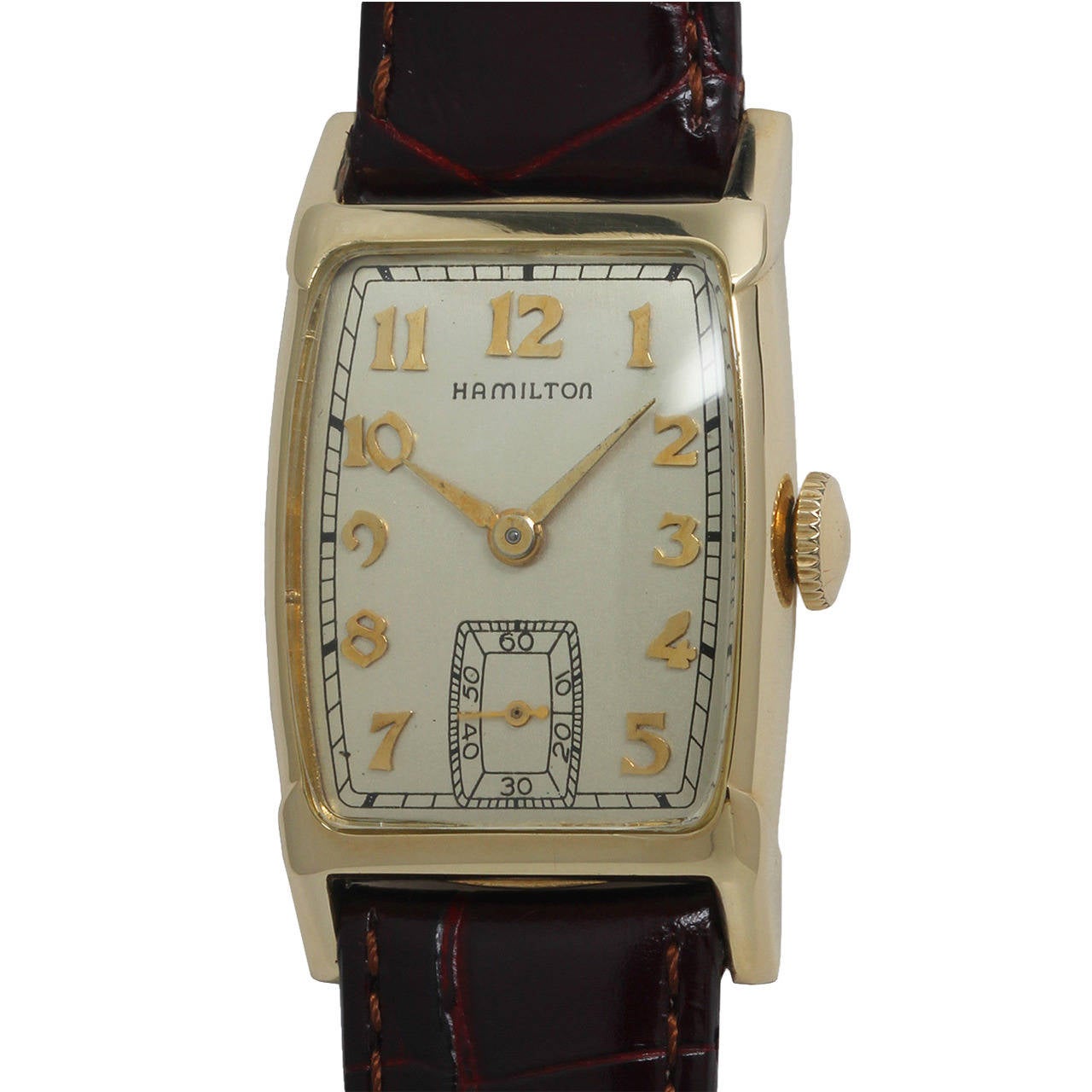 Hamilton Yellow Gold Donald Wristwatch circa 1940s