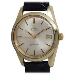 Omega Yellow Gold and Stainless Steel Seamaster Wristwatch circa 1966