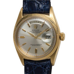 Retro Rolex Yellow Gold Day-Date Wristwatch Ref 6611 circa 1959