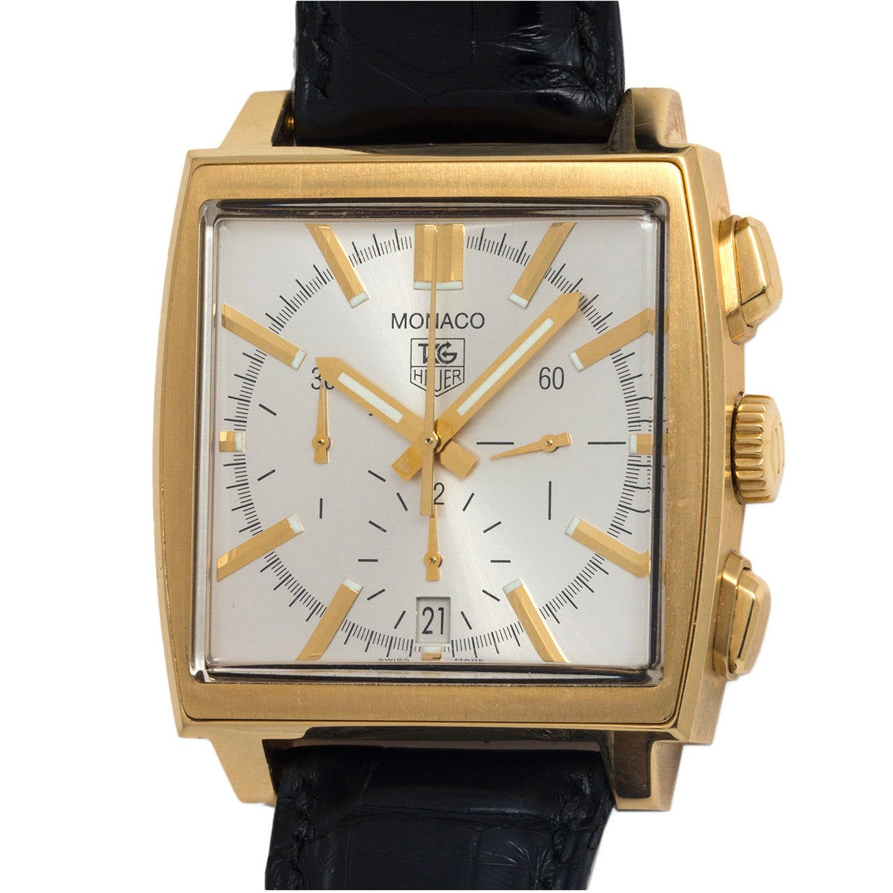 18k Gold Tag Heuer Watch - 8 For Sale on 1stDibs
