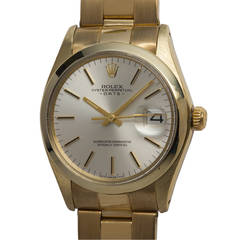 Rolex Yellow Gold Oyster Perpetual Date Wristwatch Ref 1503 circa 1973