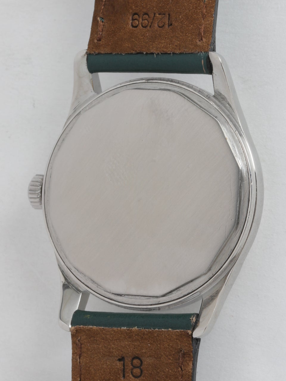 Men's Longines Stainless Steel Wristwatch circa 1950s
