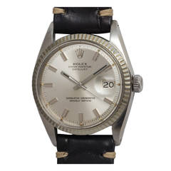 Vintage Rolex Stainless Steel Datejust Wristwatch Ref 1601 circa 1971