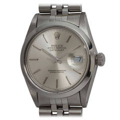 Rolex Stainless Steel Datejust Wristwatch Ref 16030 circa 1987
