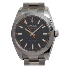 Rolex Stainless Steel Milgauss Wristwatch Ref 116400 circa 2007