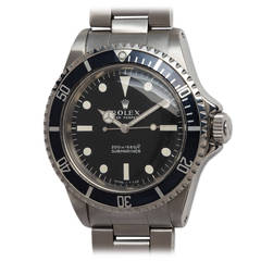 Rolex Stainless Steel Submariner Wristwatch Ref 5513 circa 1971