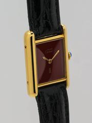 Cartier Lady’s Vermeil Tank Louis Must de Cartier Quartz Wristwatch