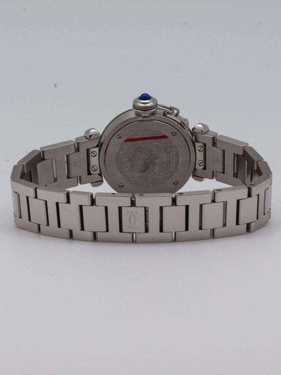 Cartier Lady’s Stainless Steel Mini Pasha Quartz Wristwatch Ref 2973  In Excellent Condition In West Hollywood, CA