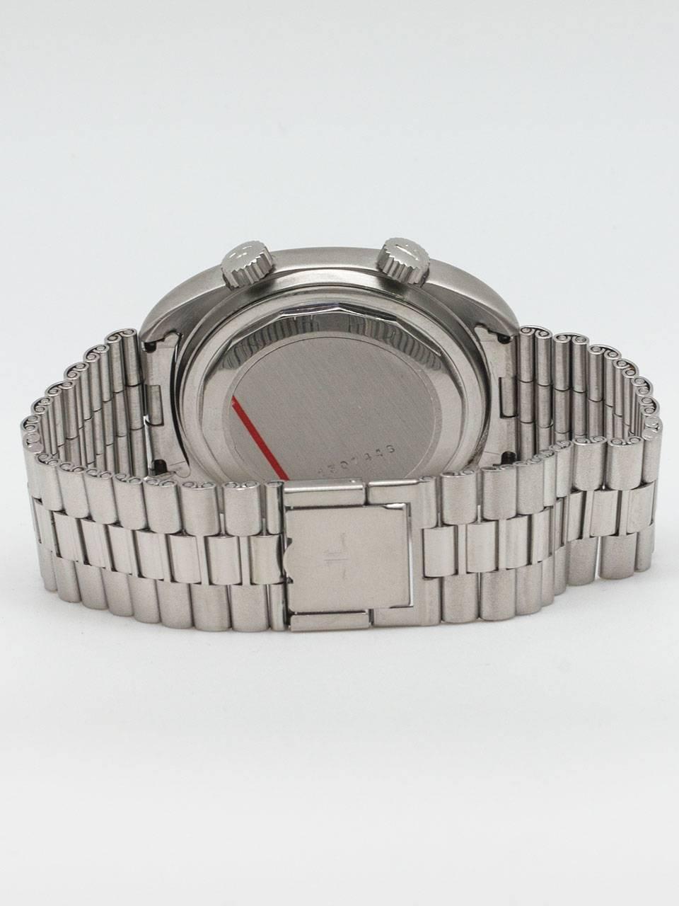 Men's Jaeger LeCoultre Stainless Steel Alarm Wristwatch ref E871 