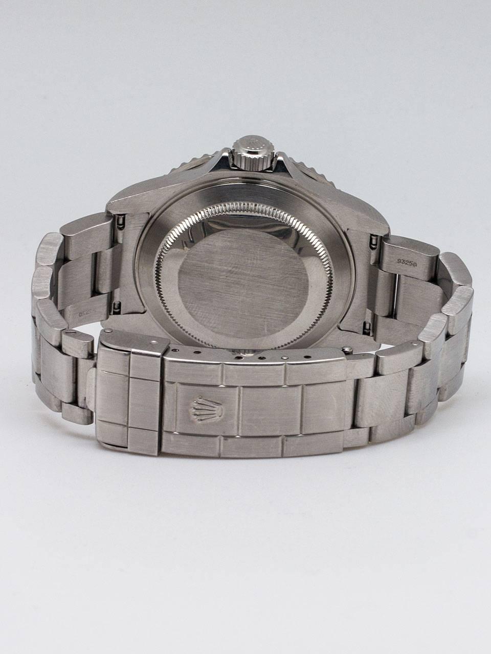 Men's Rolex Stainless Steel Anniversary Submariner Wristwatch ref 16610T