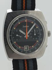 Zodiac Stainless Steel Chronograph Wristwatch circa 1970s