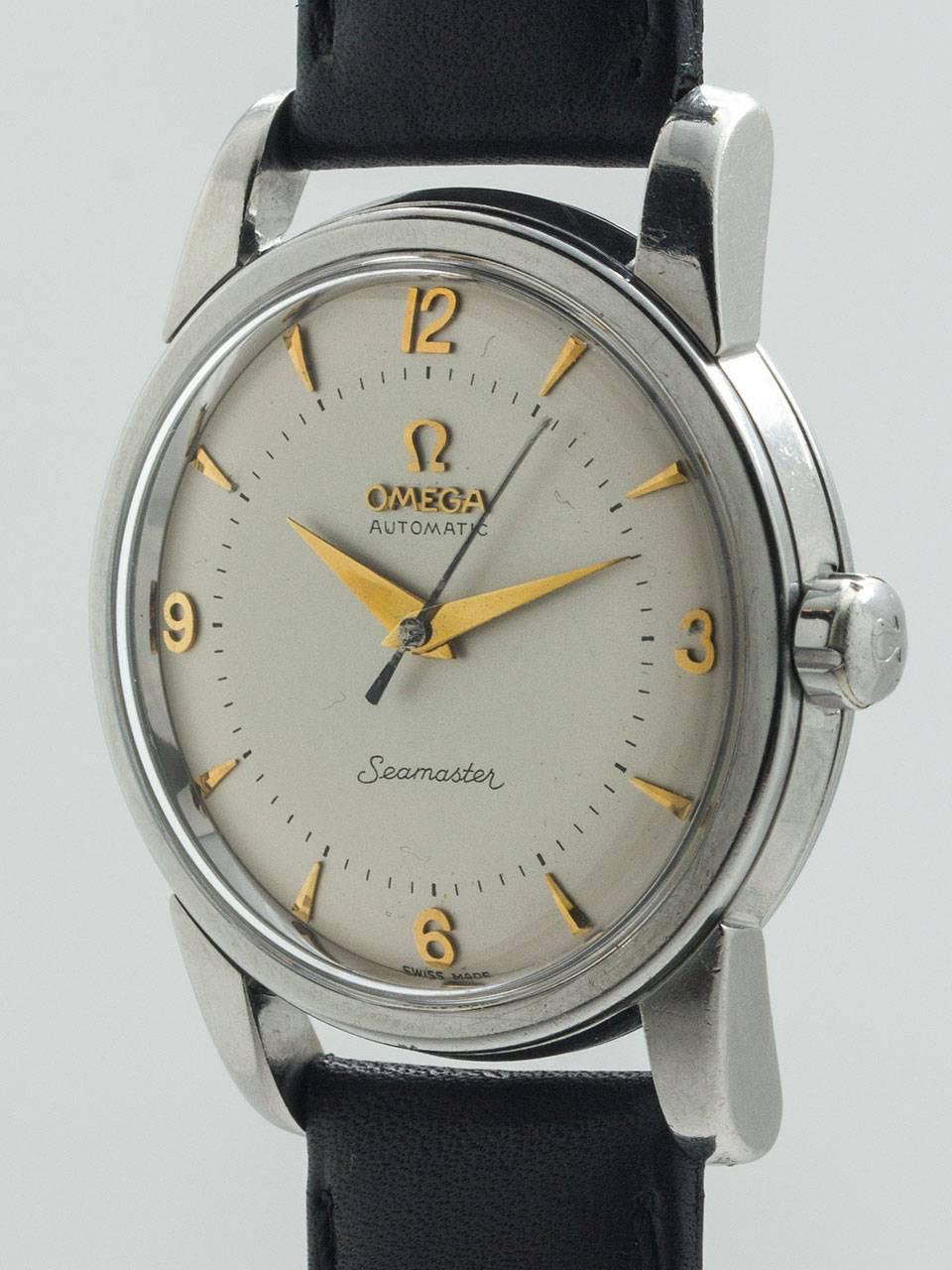 Omega Stainless Steel Seamaster Automatic Wristwatch  In Excellent Condition In West Hollywood, CA