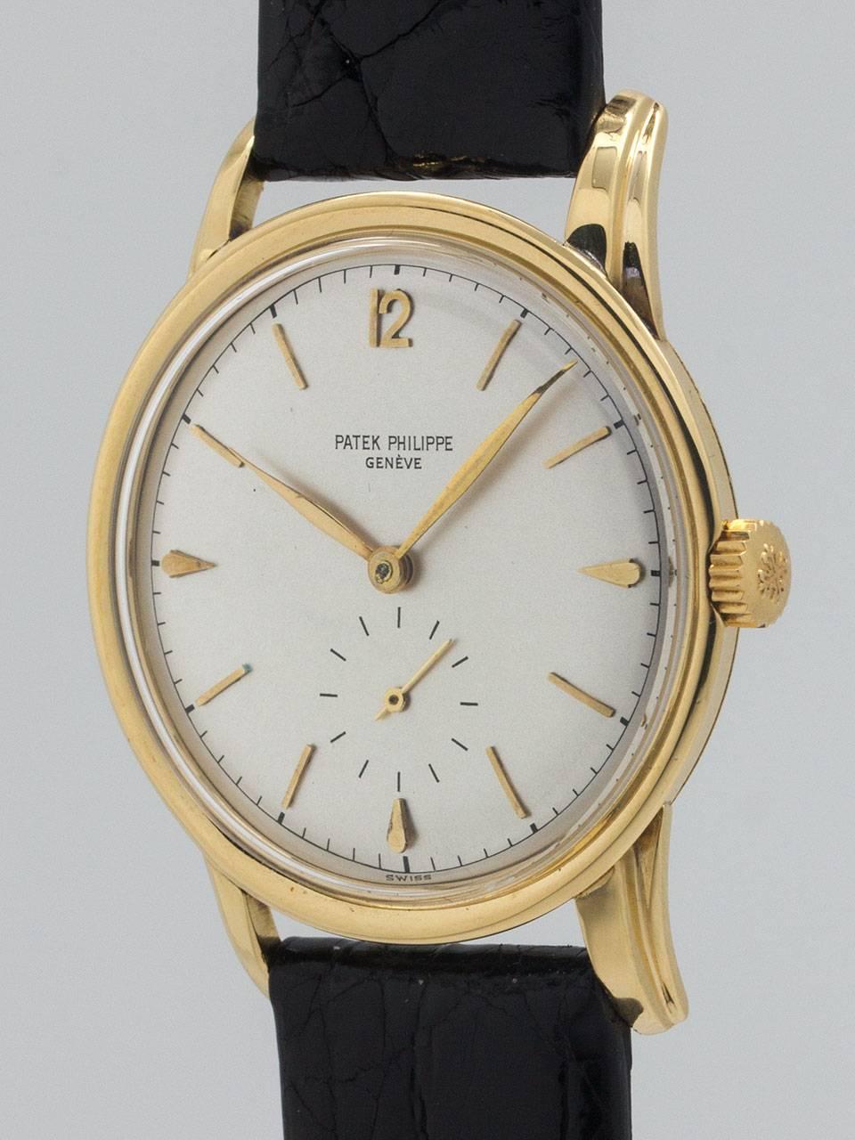 Patek Philippe Yellow Gold Dress Wristwatch ref 2452 In Good Condition In West Hollywood, CA