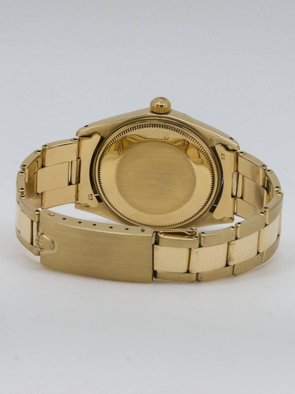 Men's Rolex Yellow Gold Oyster Perpetual Date Wristwatch ref 1500