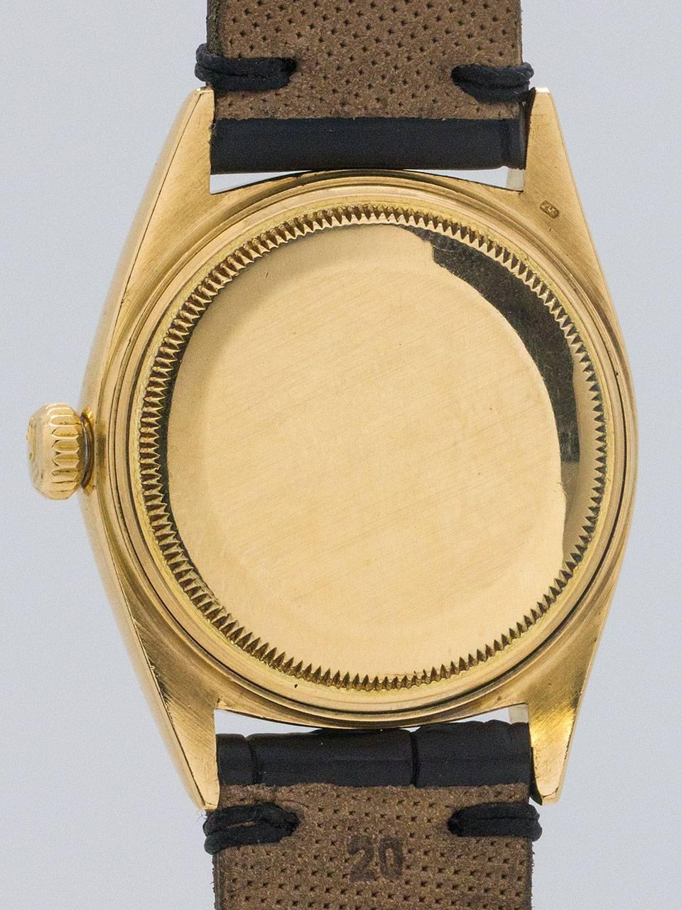Men's Rolex Yellow Gold Day Date Wristwatch ref 1803 circa 1968