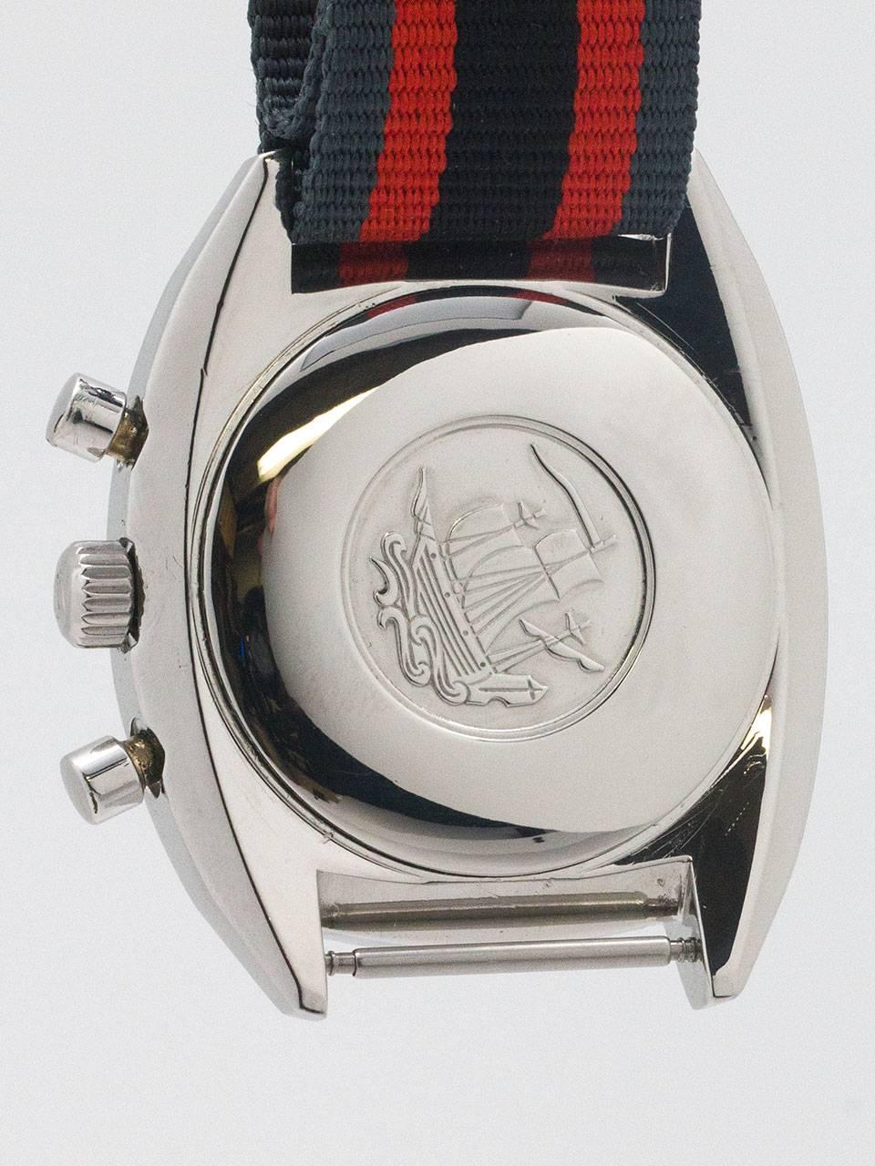 Men's Tissot Stainless Steel Seastar T-12 Chronograph Wristwatch circa 1970s For Sale