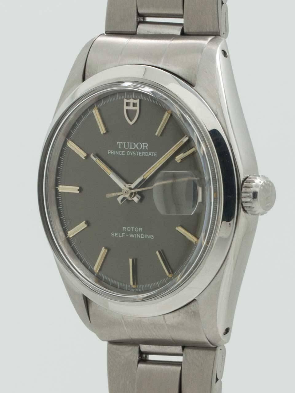 Tudor Prince Oyster Date Wristwatch Ref 70500 In Excellent Condition In West Hollywood, CA