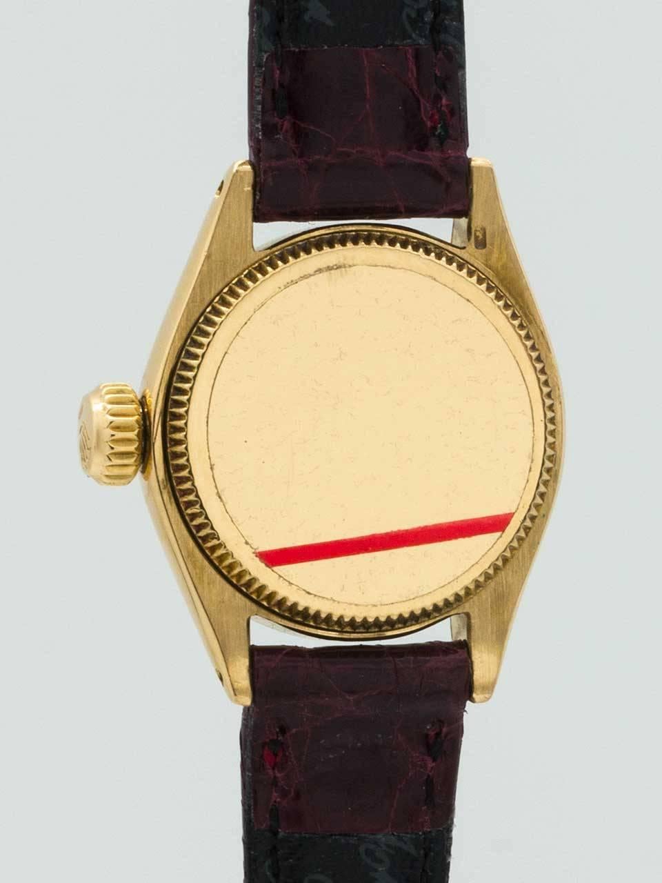 Women's Rolex Lady's Yellow Gold Oyster Precision Wristwatch circa 1958