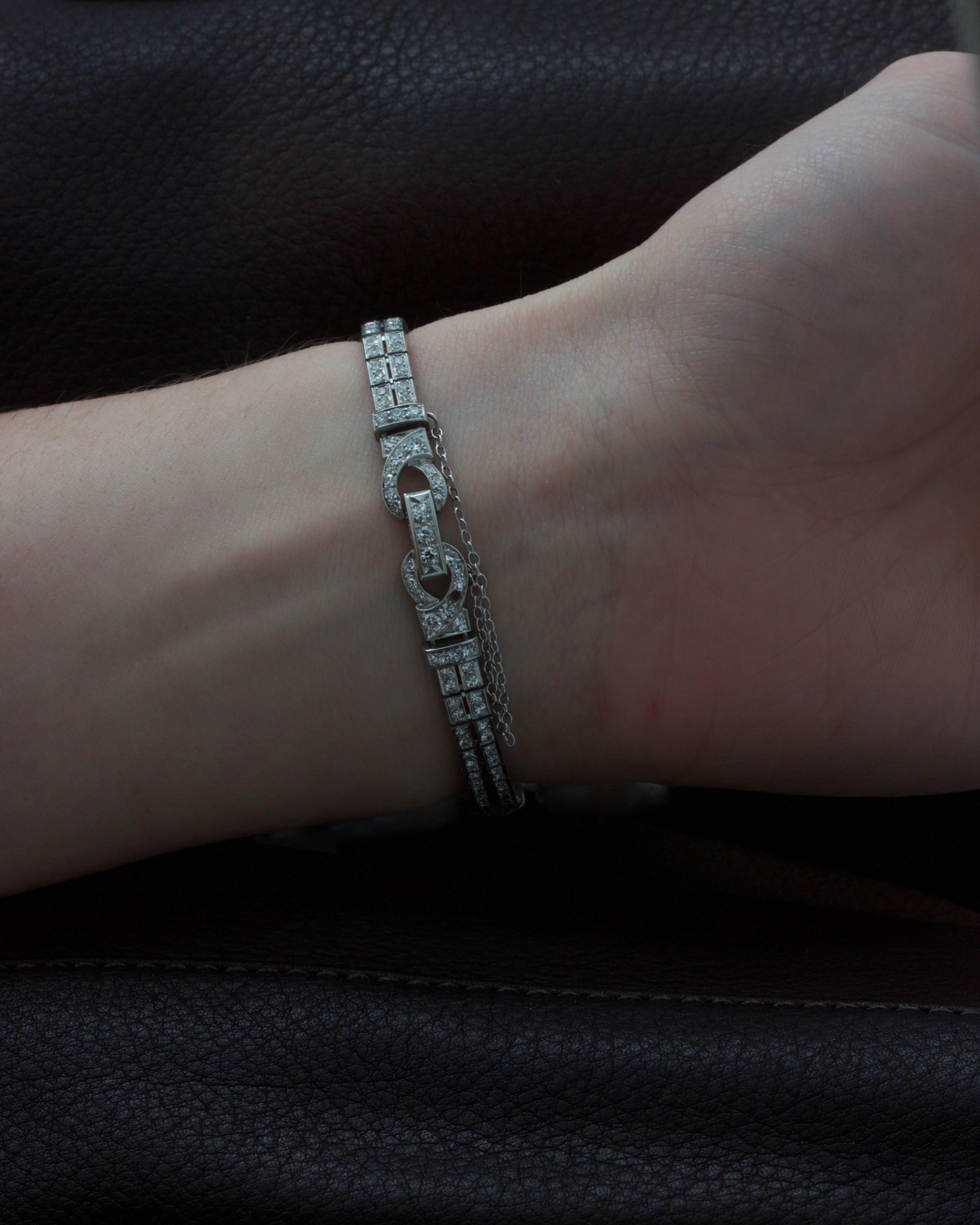 Tiffany & Co. Lady's Platinum Diamond Dress Wristwatch 2