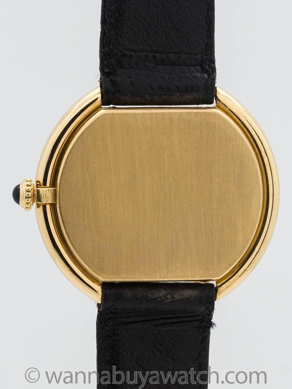 Men's Cartier Yellow Gold Manual Wind “Ceinture” Wristwatch