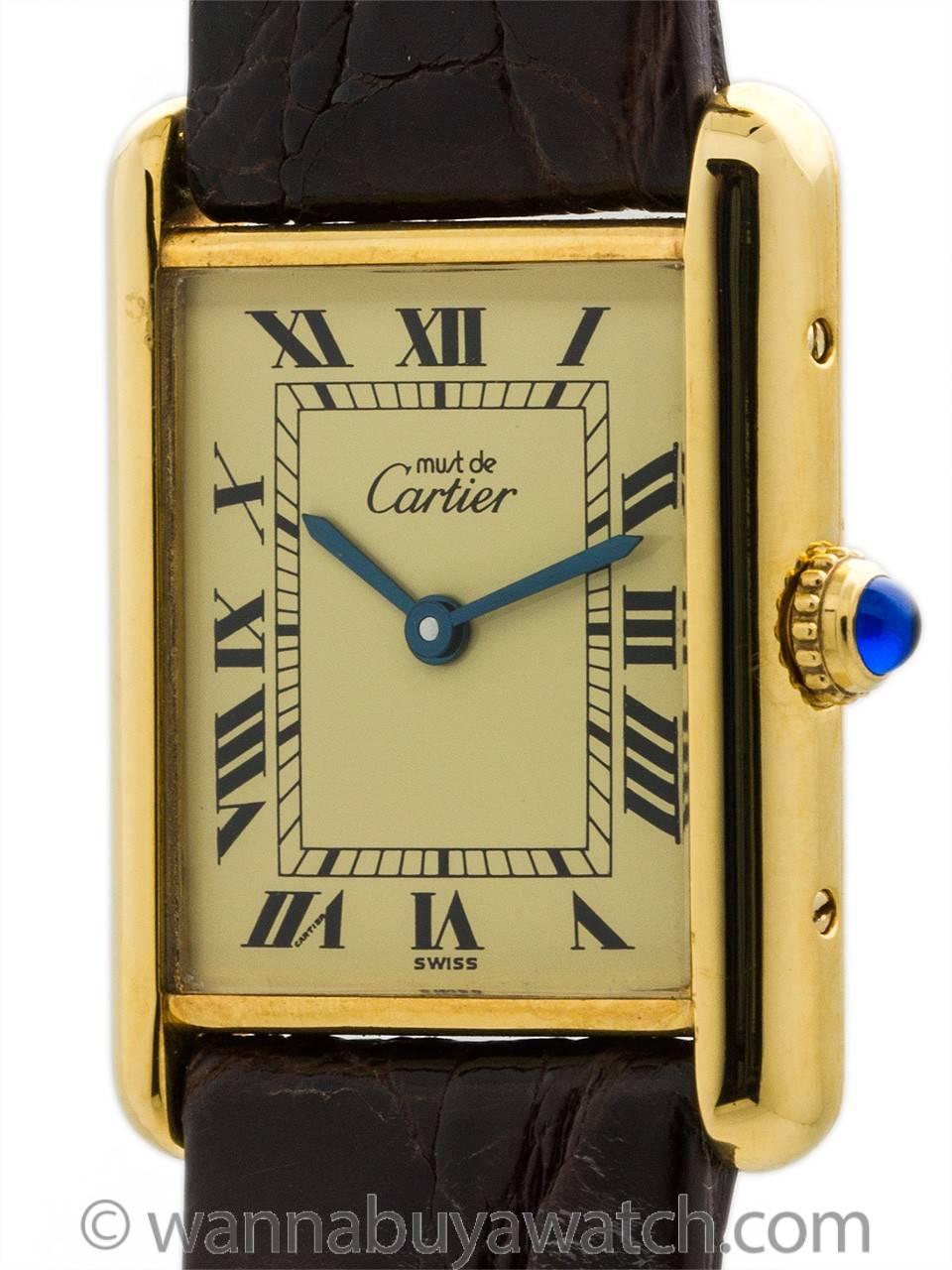vintage must de cartier watch quartz