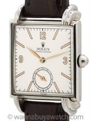 Rolex Stainless Steel Dress Wristwatch Ref 4574 1939
