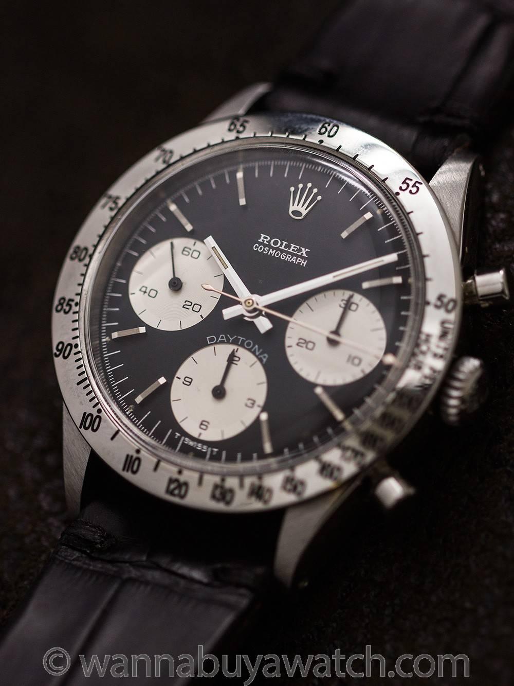 Rolex Daytona Stainless Steel Manual Wind Wristwatch Ref 6239 1967  2