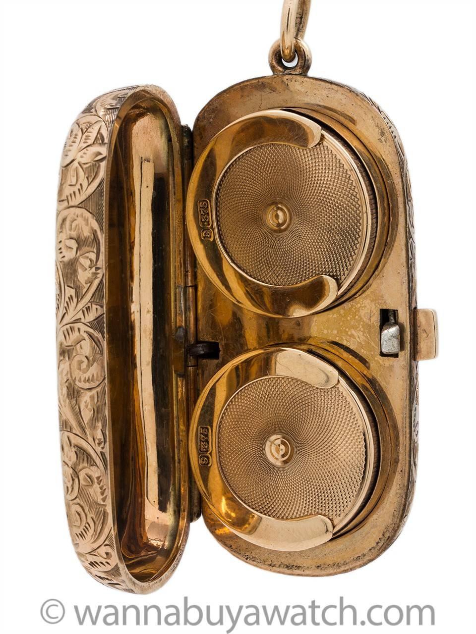 Edwardian Gold British Sovereign Coin Purse Hand Engraved c1910