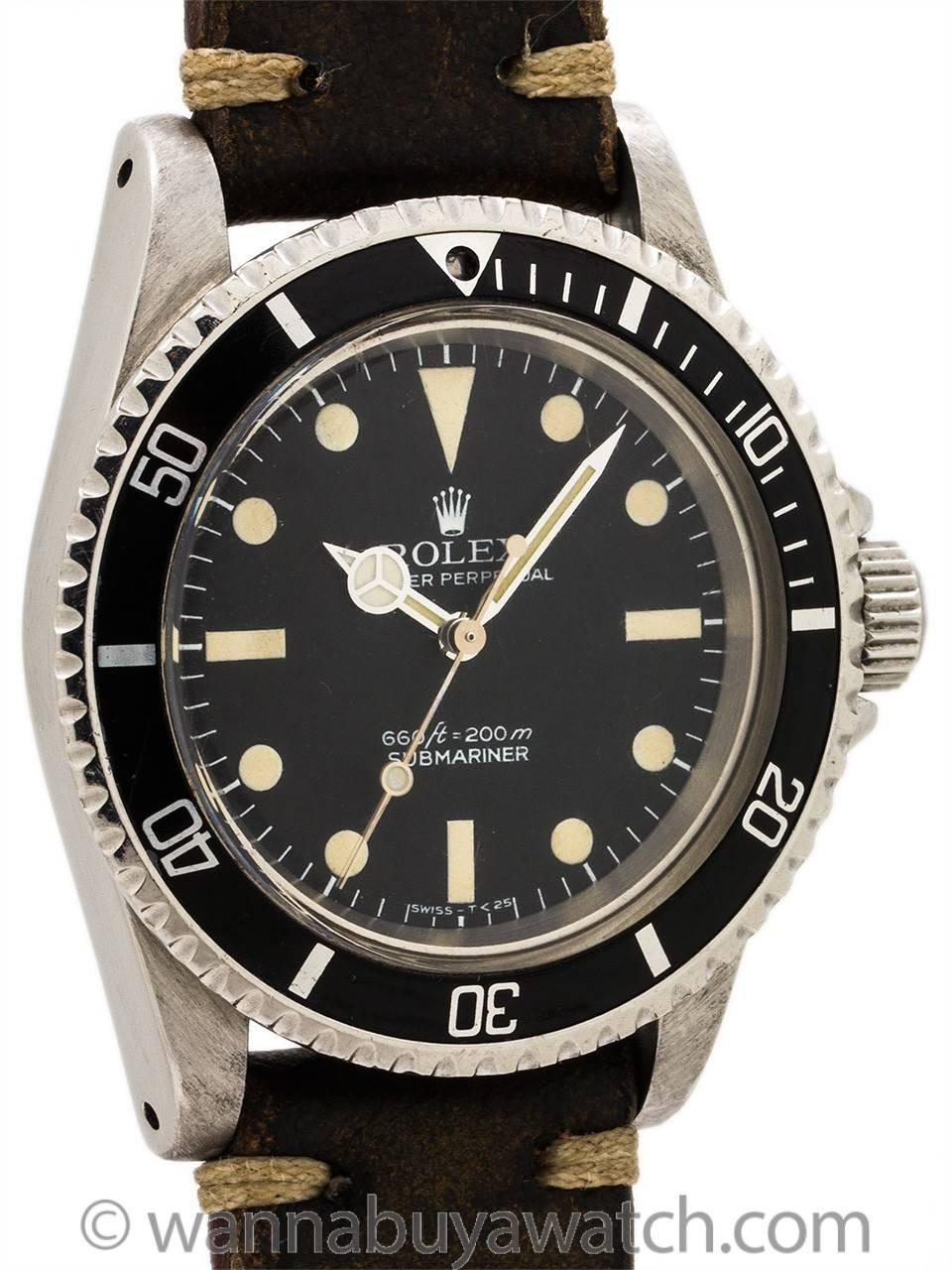 Modern Rolex  Stainless Steel Submariner Wristwatch Ref 5513 1978