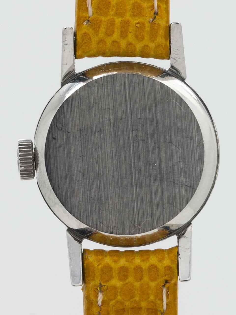 Omega Ladies Geneve Stainless Steel “Turler” Wristwatch In Excellent Condition In West Hollywood, CA