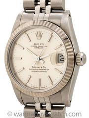 Rolex Midsize Datejust Tiffany & Co ref 68274 circa 1988 Box & Papers+