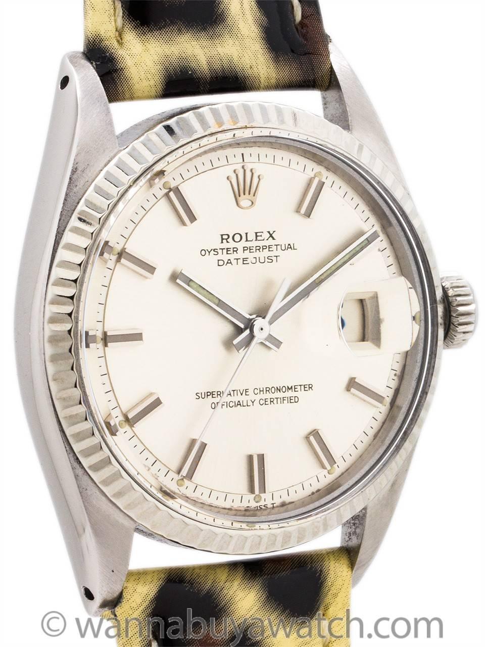 Rolex Stainless Steel Datejust Ref 1601 1970 In Excellent Condition In West Hollywood, CA