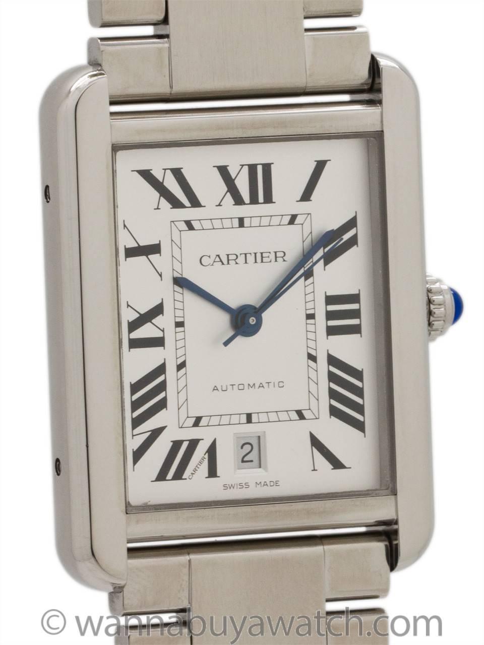 Modern Cartier Tank Solo XL with Bracelet circa 2010+