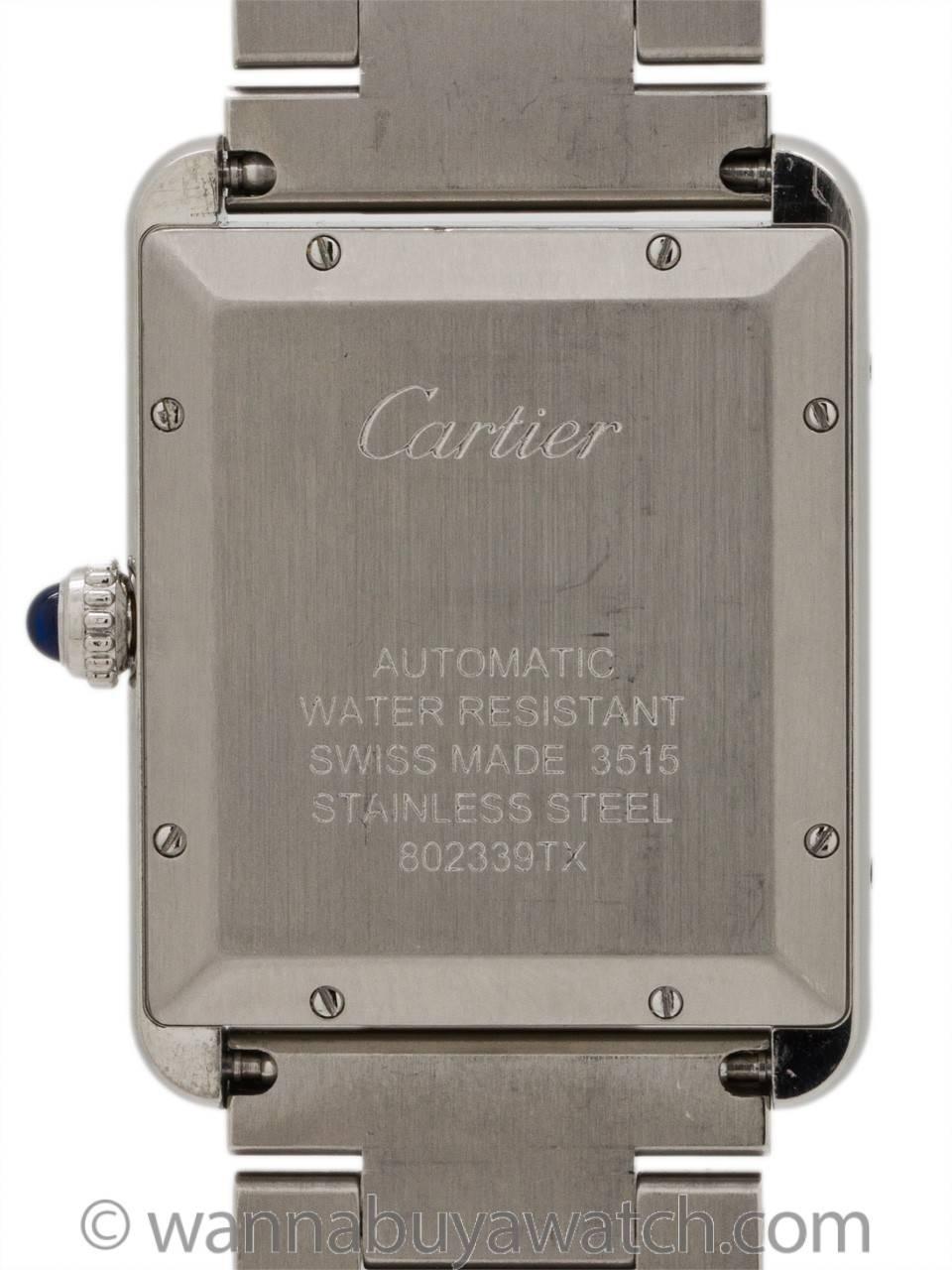 Men's Cartier Tank Solo XL with Bracelet circa 2010+