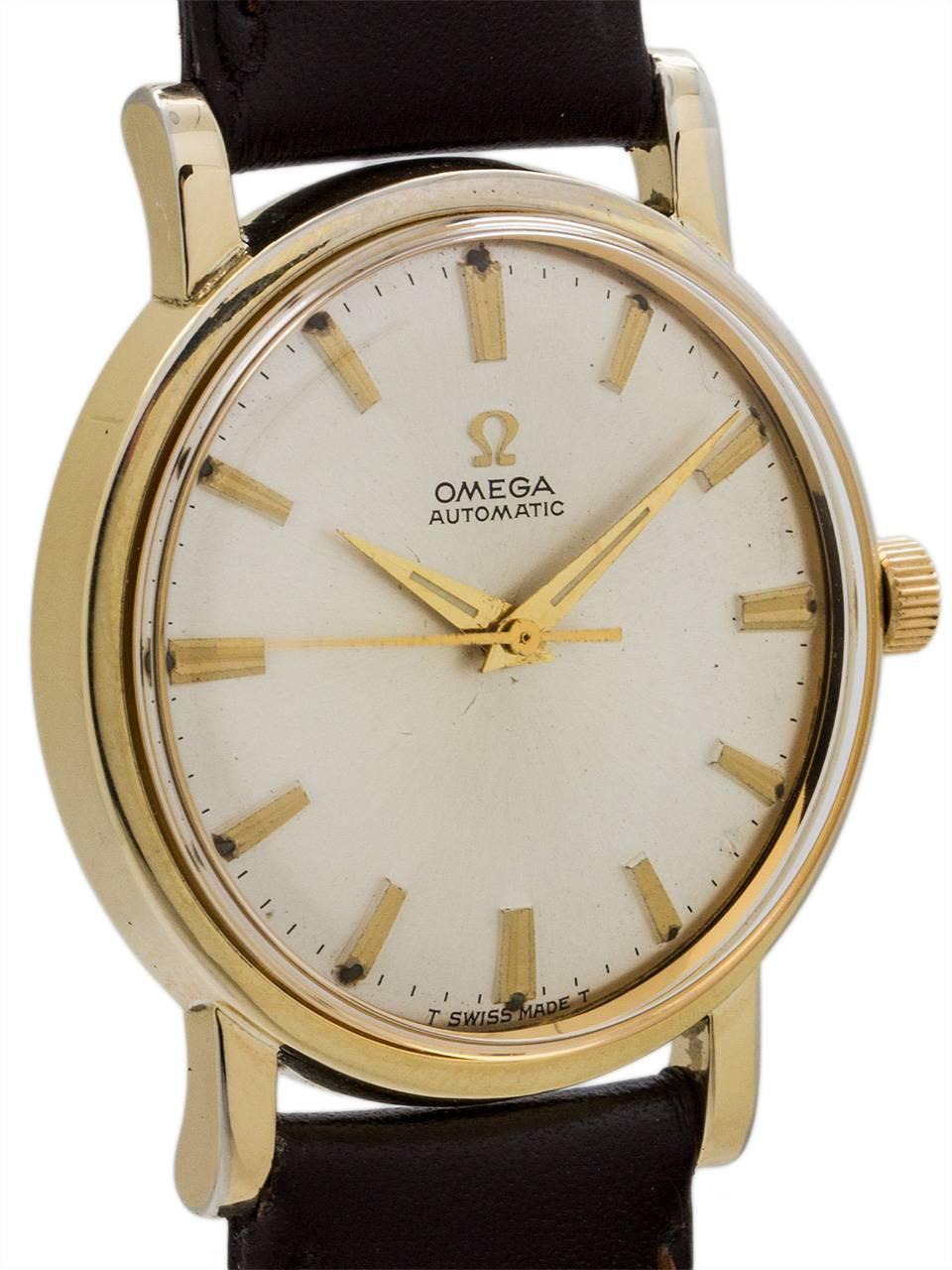 Modern Omega Yellow Gold Automatic Wristwatch Model 6289, circa 1969