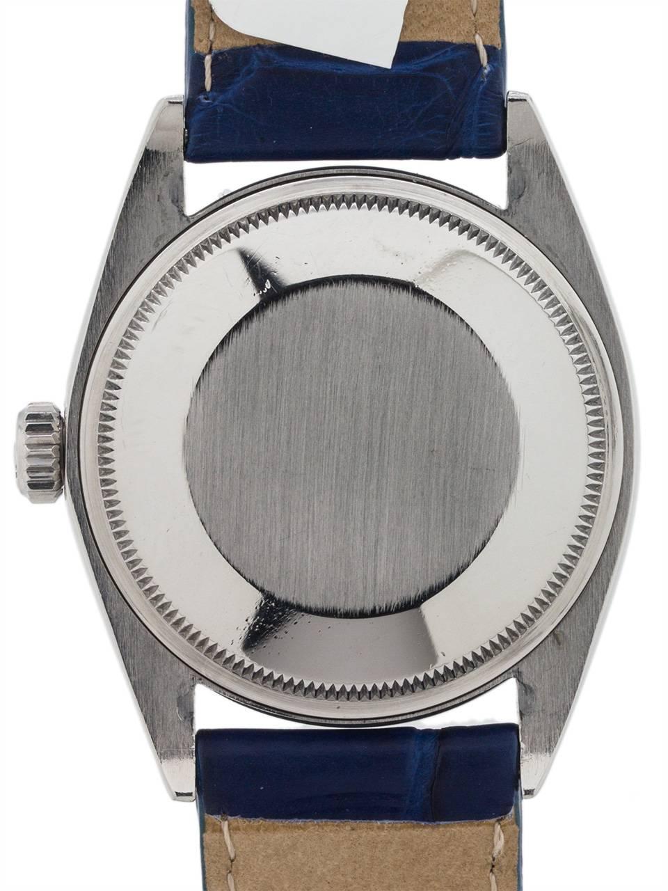 Rolex Stainless Steel Oyster Perpetual Date Wristwatch Model 1500, circa 1965 In Excellent Condition In West Hollywood, CA