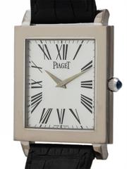 Piaget White Gold Oversize Mecanique Dress Manual Wind Wristwatch, circa 2010