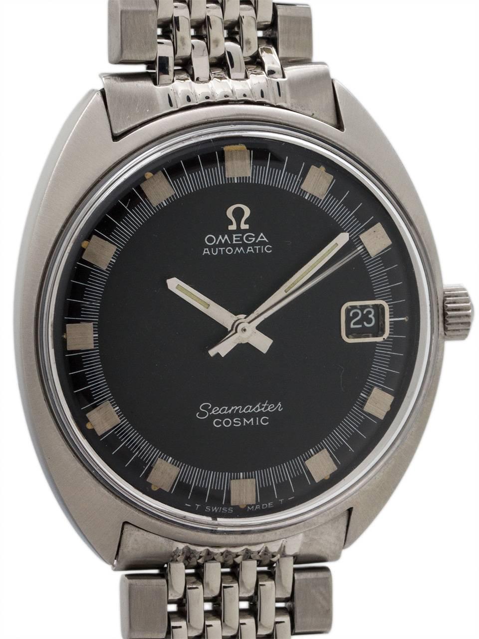 Modern Omega Stainless Steel Seamaster Cosmic Automatic Wristwatch, circa 1970